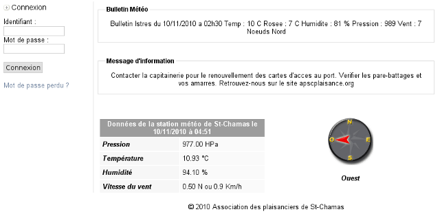 Station meteo - Site web
